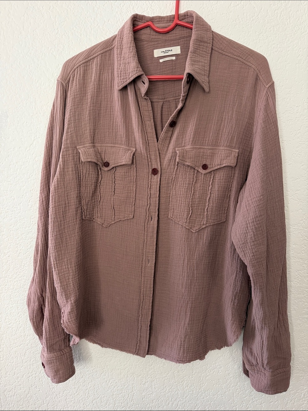 Isabel Marant ETOILE Mauve-Pink Button Down Shirt